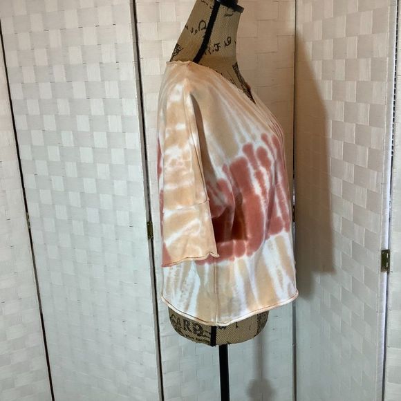 nwt fuda tie dye oversized short sleeve top size small - Picture 7 of 7